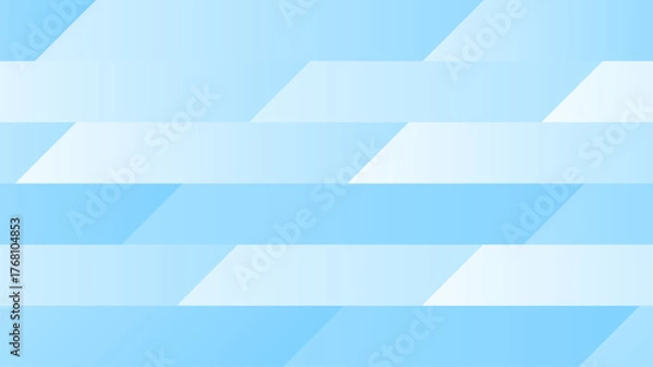 Fototapeta 水色のグラデーションの平行四辺形のストライプのパターン背景