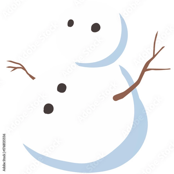 Obraz Cute snowman illustration