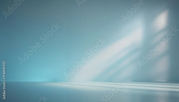 Fototapeta Minimalist Composition With Soft Lighting And Gradient Wall