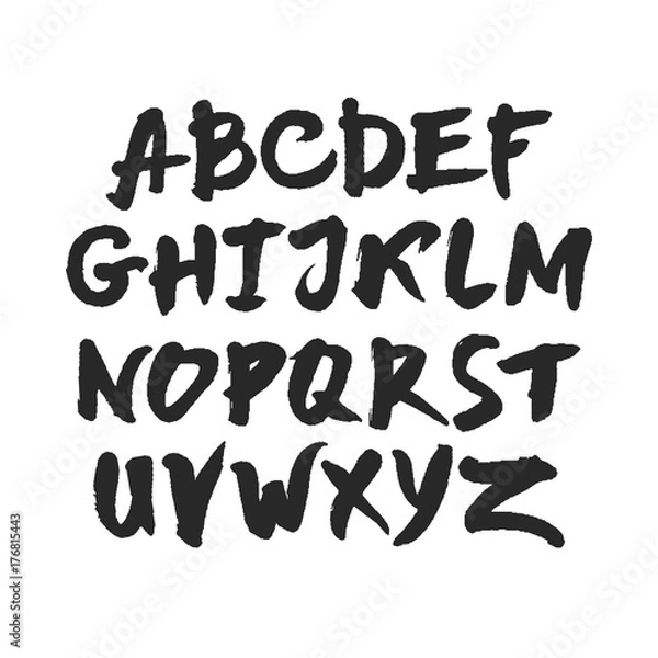 Obraz Calligraphy A-Z Uppercase Letters