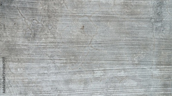 Fototapeta Horizontal Lines Pattern on Gray Concrete Wall Texture