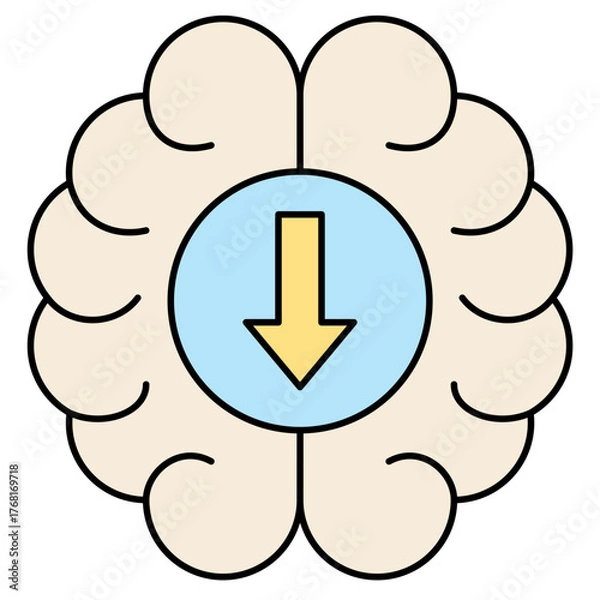 Obraz Decreased Concentration icon