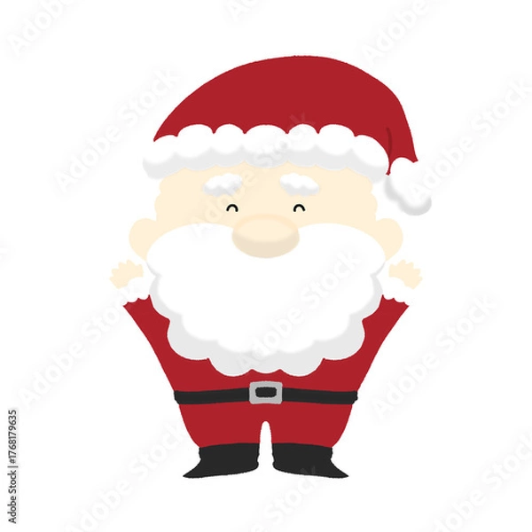 Obraz クリスマスのサンタさんのイラスト