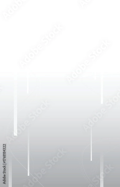 Fototapeta Abstract gray flowing lines elements on white background, Vector illustration