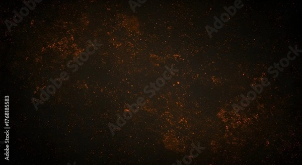 Fototapeta Dark Grunge Texture with Subtle Orange Highlights
