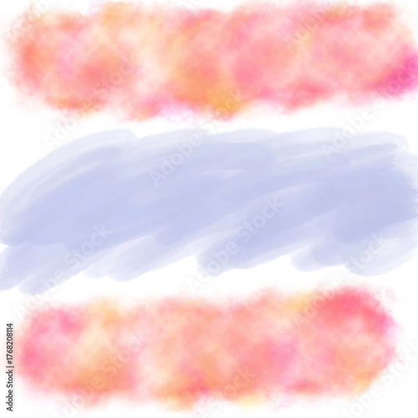 Fototapeta 水彩風ふんわりグラデーション背景