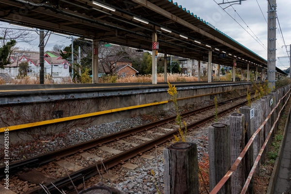 Obraz 古い駅のホーム