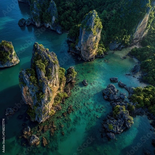 Obraz AerialViewTropicalIslands