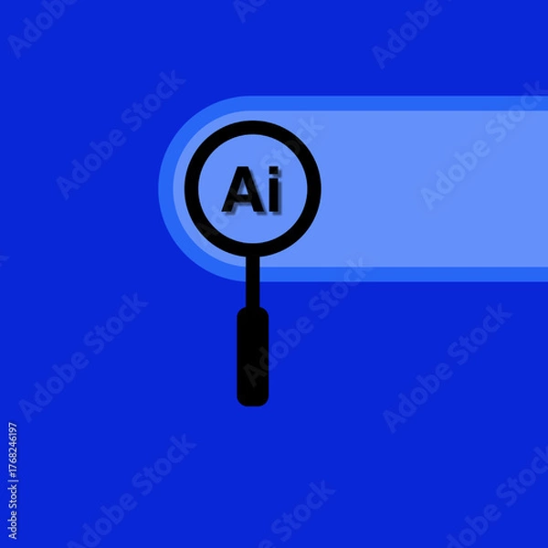 Fototapeta vector magnifying search design for website