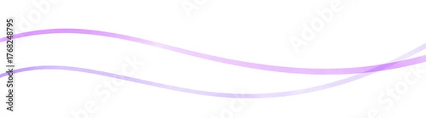 Obraz 紫色の水彩で描かれた波状のラインの手書きテクスチャ