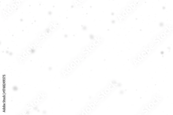 Obraz ice snowfall background on transparent, winter snow falling illustration.