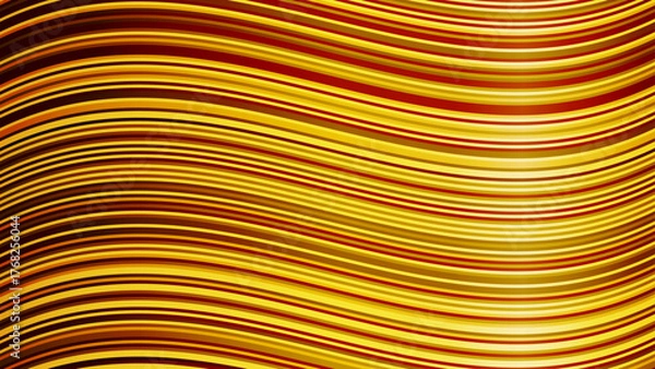 Obraz 光沢のあるラインウェーブ（金）