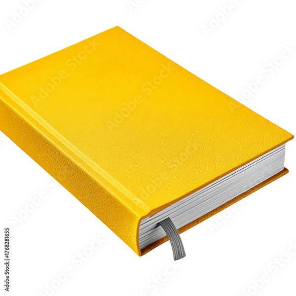 Obraz Yellow book isolated on transparent background