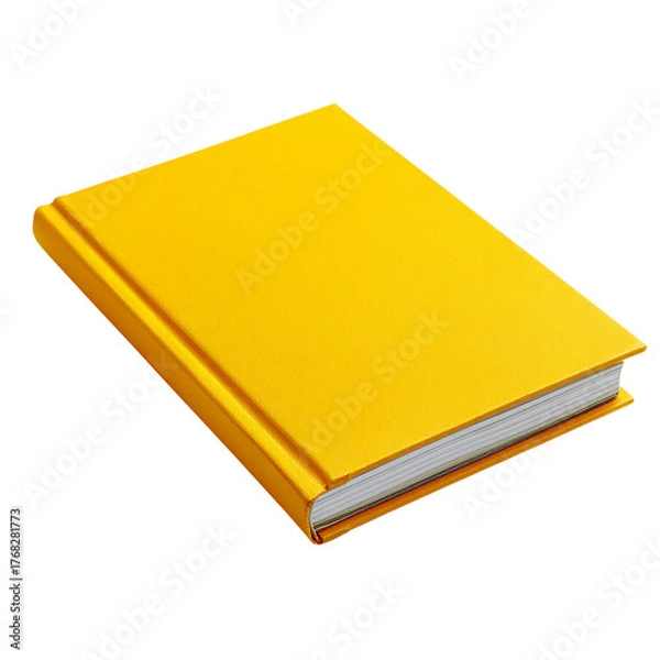 Obraz Yellow book isolated on transparent background