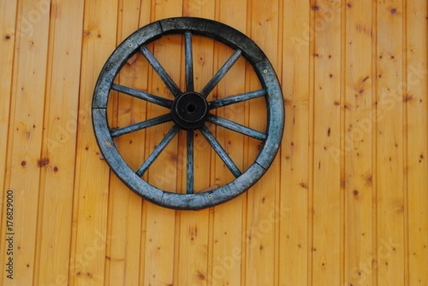 Obraz Hintergrund-Wagenrad