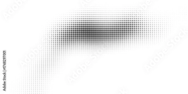 Fototapeta Blue glowing hexagon background. Abstract hexagonal grid gradient texture. Navy honeycomb pattern backdrop. Vector modern business, science, healthcare, medicine, technology, presentation wallpaper