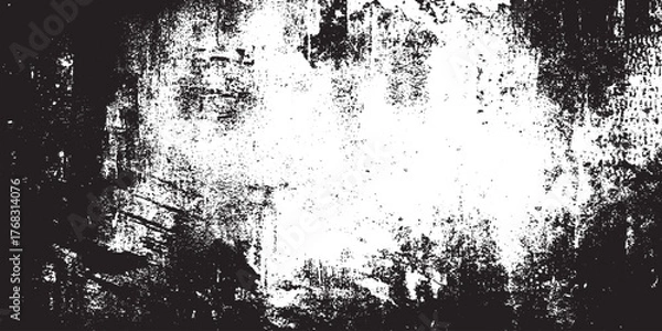 Fototapeta Dirty or dust film grain speck grit grunge overlay on white background grain noise old, overlay, noise, paper, spray, ink, illustration, grungy, grunge, pattern, retro, background, rough, grain,