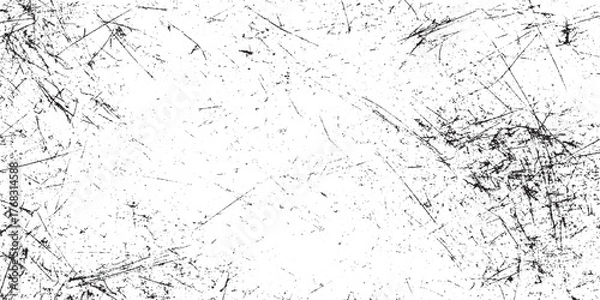 Fototapeta Grunge background of black and white. white concrete wall texture background noise dust dot distress grainy grungy effect, vector design on transparent background.