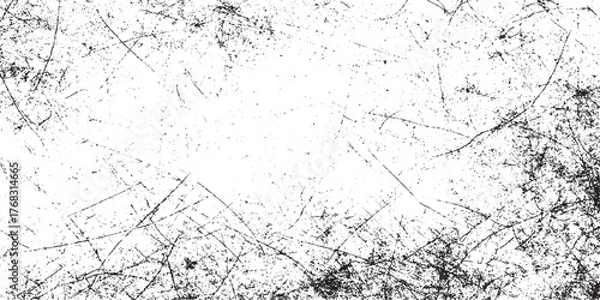 Fototapeta Dust Overlay Distress Grain ,Simply Place illustration over Vector graffiti grunge   grain texture overlay, grunge overlay or screen effect white dust and scratches