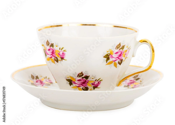 Obraz jedna filiżanka ze spodkiem