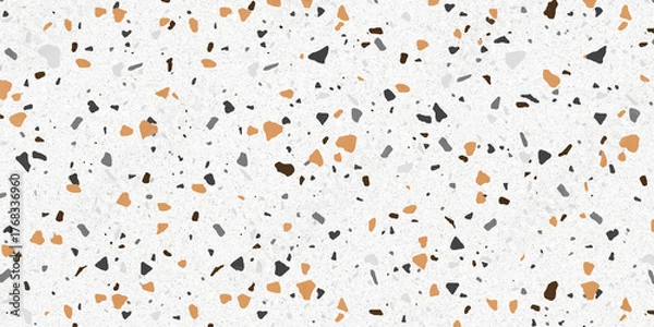 Fototapeta terrazzo floor pattern. white colourful terrazzo pattern texture background.