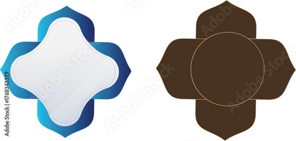 Fototapeta Islamic arabesque shape collection