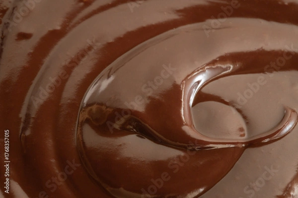 Obraz チョコレートガナッシュのクローズアップ