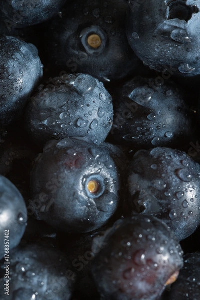 Obraz 新鮮なブルーベリーのクローズアップ
