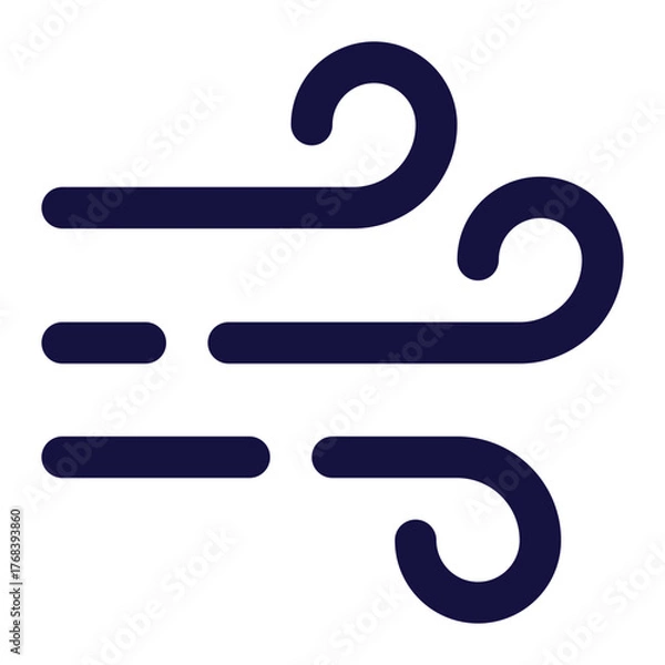 Fototapeta wind icon for illustration