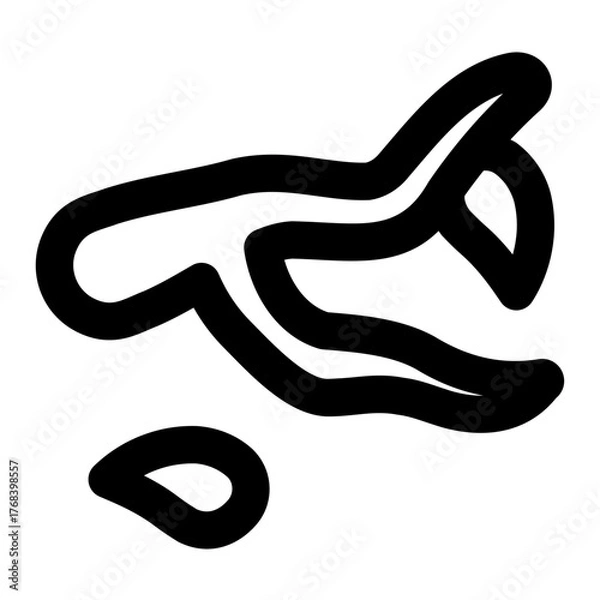 Fototapeta twig icon for illustration