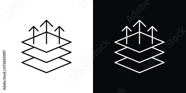 Obraz Breathable icon editable vector stroke for web designs