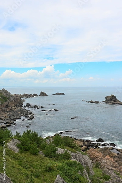 Fototapeta 葦毛崎展望台から望む太平洋（青森県）