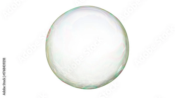 Obraz Air bubble on a transparent background. Soap bubble