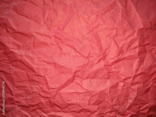 Fototapeta textured paper background , wrinkled reddish surface