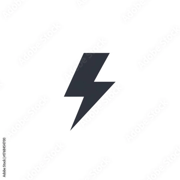Fototapeta lightning icon