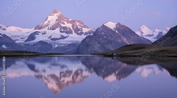 Fototapeta mountain lake reflection