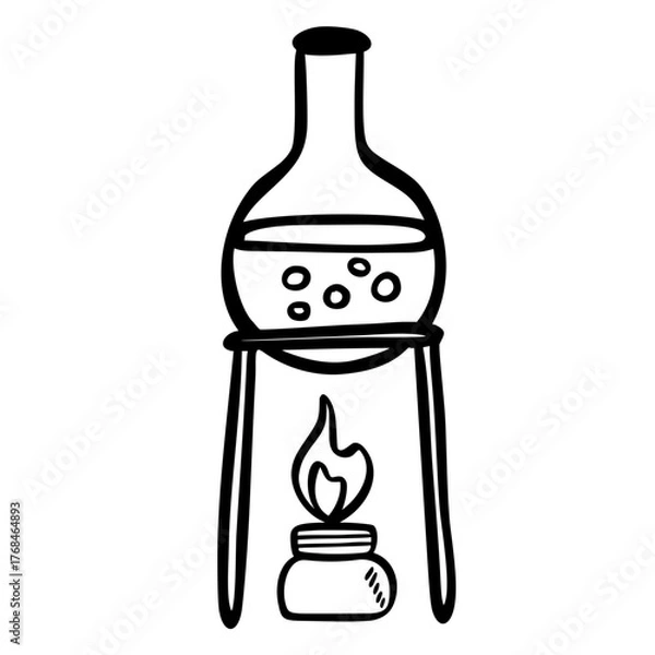 Obraz Science Tools Doodle Outline