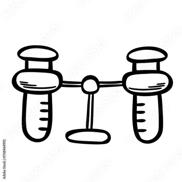 Obraz Science Tools Doodle Outline