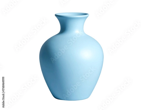 Obraz Ceramic Vase with Subtle Shadow, Isolated on Transparent Background