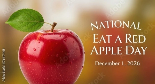 Obraz National Eat a Red Apple Day