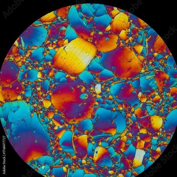 Fototapeta Polarized Light Mineral Thin Section