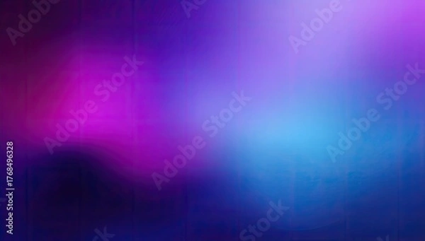 Fototapeta Abstract blend of deep purple, vibrant magenta, and glowing cyan hues