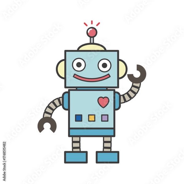 Obraz かわいいロボットのイラスト