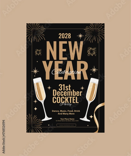 Obraz New Year Flyer