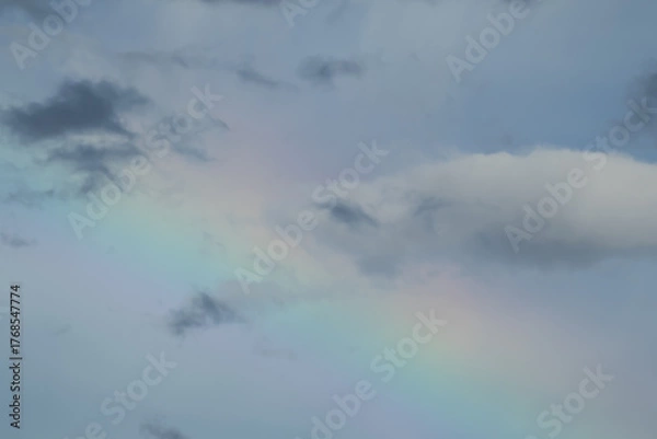 Fototapeta cloud and rainbow