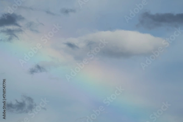 Fototapeta cloud and rainbow
