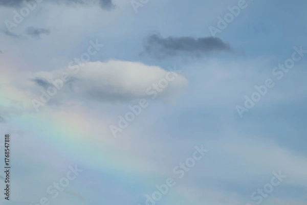 Fototapeta cloud and rainbow