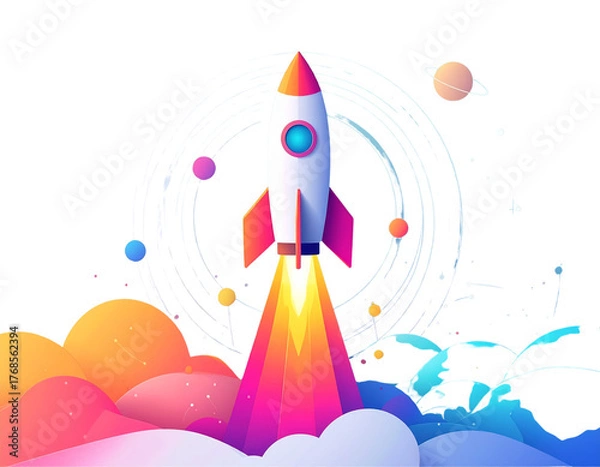 Obraz Creative Business Launch Icon – Innovation and Entrepreneurship PNG