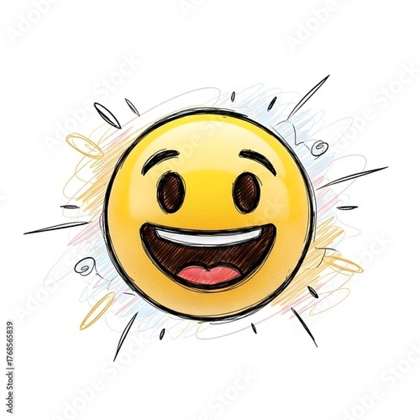 Obraz Emoji 3D In Happy Emotion