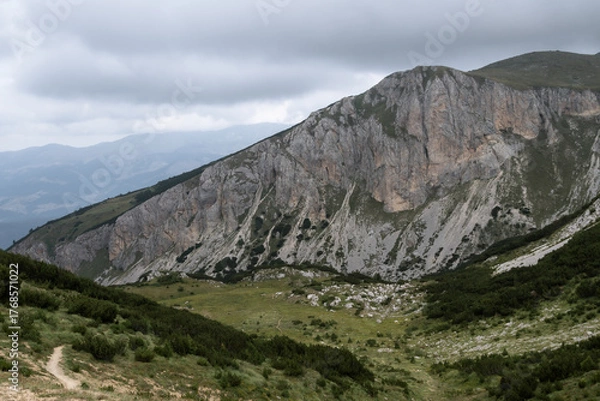 Obraz mountain landscape on peak of the balkans trail in Montenegro